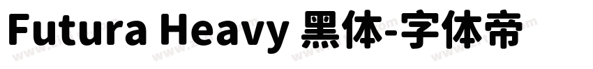 Futura Heavy 黑体字体转换